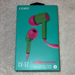 CV-52 Green and Pink Earphones